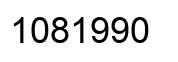 Number 1081990 black image