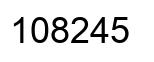 Número 108245 imagen negro