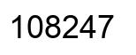 Número 108247 imagen negro