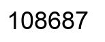 Número 108687 imagen negro