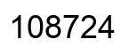 Número 108724 imagen negro