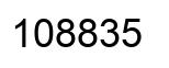 Number 108835 black image