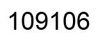 Number 109106 black image