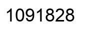 Number 1091828 black image