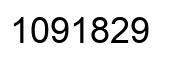 Number 1091829 black image