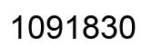 Number 1091830 black image