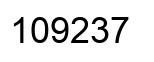 Número 109237 imagen negro