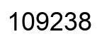 Número 109238 imagen negro