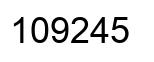 Número 109245 imagen negro