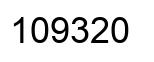 Número 109320 imagen negro