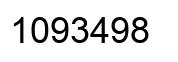 Number 1093498 black image