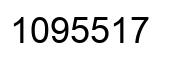 Número 1095517 imagen negro
