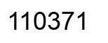 Number 110371 black image