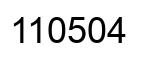 Número 110504 imagen negro