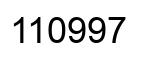 Number 110997 black image