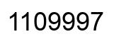 Número 1109997 imagen negro