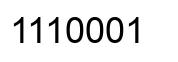 Número 1110001 imagen negro