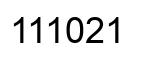 Número 111021 imagen negro