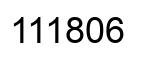 Number 111806 black image