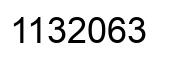 Number 1132063 black image