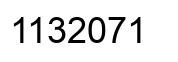 Number 1132071 black image
