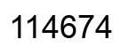 Número 114674 imagen negro