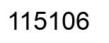 Number 115106 black image