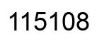 Number 115108 black image