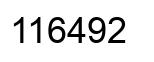 Número 116492 imagen negro