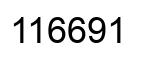 Number 116691 black image