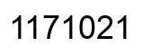 Número 1171021 imagen negro