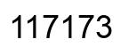 Número 117173 imagen negro