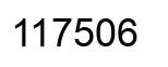 Number 117506 black image