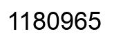 Number 1180965 black image