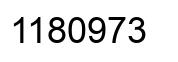 Number 1180973 black image