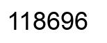 Number 118696 black image