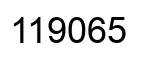 Number 119065 black image
