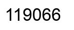 Number 119066 black image
