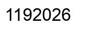 Number 1192026 black image