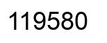 Número 119580 imagen negro