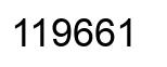 Number 119661 black image