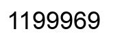 Number 1199969 black image