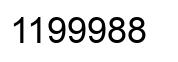 Number 1199988 black image