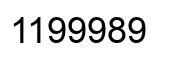 Number 1199989 black image