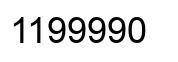 Number 1199990 black image