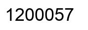 Number 1200057 black image
