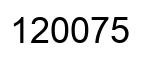 Número 120075 imagen negro