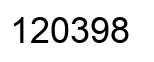 Número 120398 imagen negro