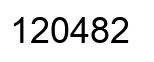Número 120482 imagen negro