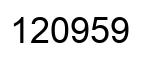 Número 120959 imagen negro